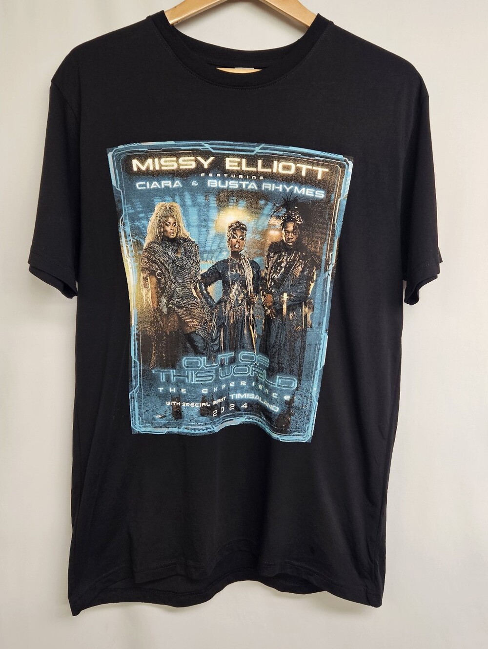 Missy Elliott 2024 Tour x Ciara & Busta Double sided Unisex Shirt Large